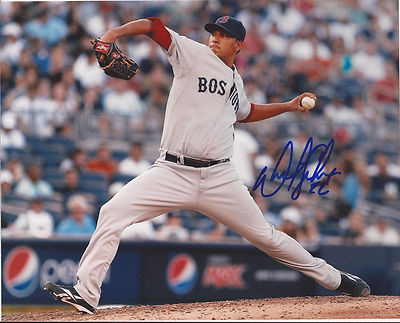 FELIX DOUBRONT BOSTON RED SOX SIGNED AUTOGRAPHED HORIZONTAL 8X10 PHOTO W/COA