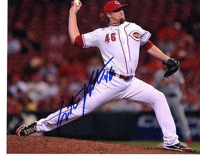CURT PARSCH CINCINNATI REDS SIGNED AUTOGRAPHED 8X10 PHOTO