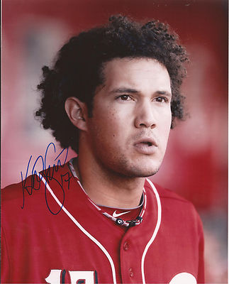 KRIS NEGRON CINCINNATI REDS AUTOGRAPHED SIGNED 8X10 PHOTO W/COA