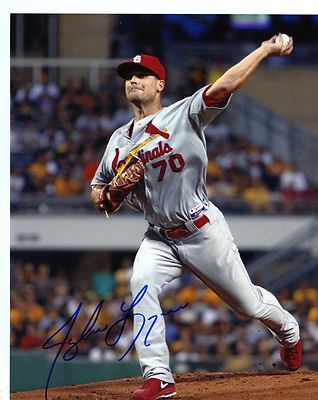 TYLER LYONS ACTION ST. LOUIS CARDINALS SIGNED AUTOGRAPHED 8X10