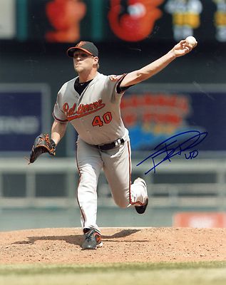 TROY PATTON BALTIMORE ORIOLES SIGNED 8X10 PHOTO