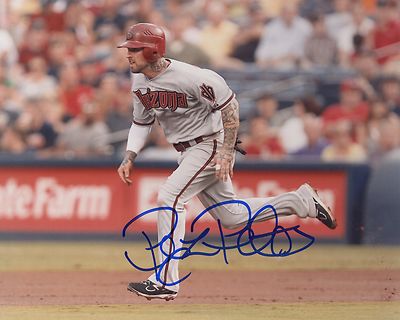 RYAN ROBERTS TATOOS ARIZONA DIAMONDBACKS AUTOGRAPHED SIGNED 8X10