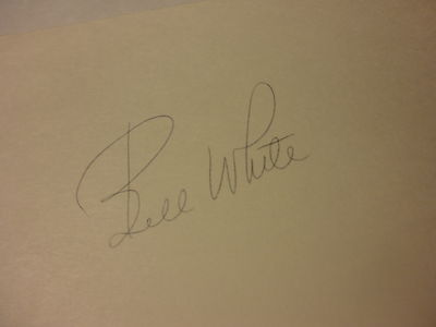 BILL WHITE CARDINALS JSA SOA 3X5 INDEX CARD VERY RARE AUTHENTIC