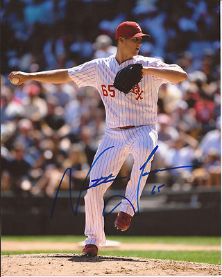 NATE JONES CHICAGO WHITE SOX SIGNED AUTOGRAPHED 8X10 PHOTO W/COA