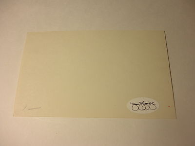 BILL WHITE CARDINALS JSA SOA 3X5 INDEX CARD VERY RARE AUTHENTIC