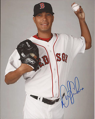 FELIX DOUBRONT BOSTON RED SOX SIGNED AUTOGRAPHED POSED 8X10 PHOTO W/COA
