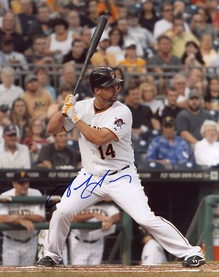 GABY SANCHEZ PITTSBURGH PIRATES SIGNED AUTOGRAPHED 8X10 PHOTO C