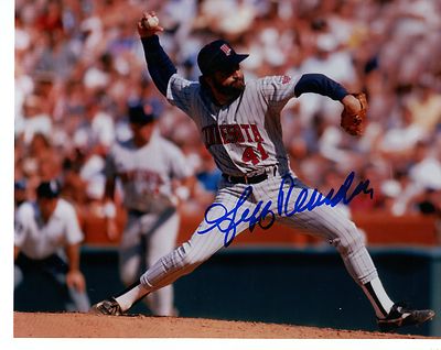 JEFF REARDON HORIZONTAL MINNESOTA TWINS SIGNED AUTOGRAPHED 8X10 PHOTO