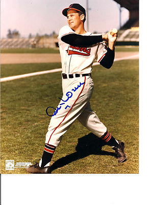 AL ROSEN CLEVELAND INDIANS SIGNED AUTOGRAPHED 8X10 PHOTO W/COA