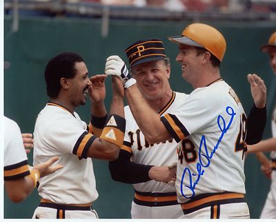 RICK REUSCHEL PITTSBURGH PIRATES SIGNED 8X10 PHOTO