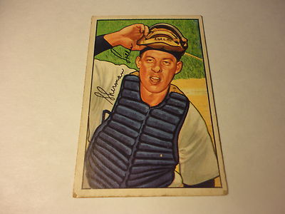 1952 BOWMAN SHERMAN LOLLAR CHICAGO WHITESOX #237 GREAT COLOR