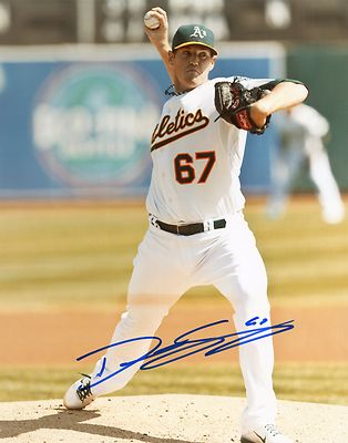 DAN STRAILY #67 OAKLAND A'S SIGNED AUTOGRAPHED 8X10 PHOTO