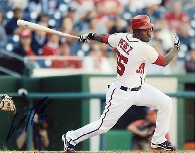 EURY PEREZ WASHINGTON NATIONALS SIGNED AUTOGRAPHED 8X10 PHOTO