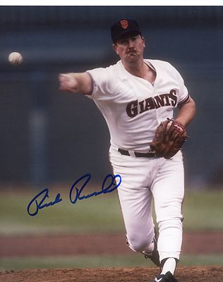 RICK REUSCHEL SAN FRANCISCO GIANTS SIGNED AUTOGRAPHED 8X10 PHOTO C