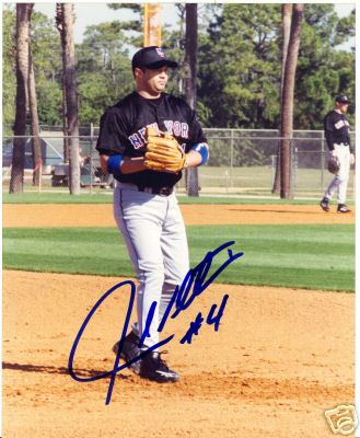 JOHN VALENTIN NEW YORK METS SIGNED 8X10 PHOTO W/COA