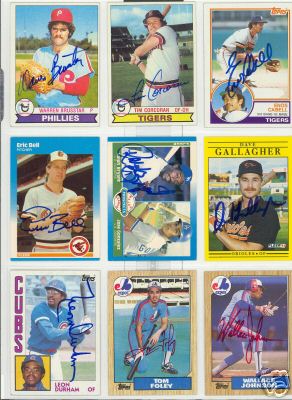 WALLACE JOHNSON MONTREAL EXPOS SIGNED CARD