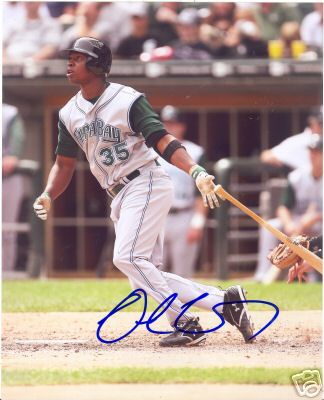 DELMON YOUNG TAMPA BAY RAYS SIGNED 8X10 PHOTO W/COA