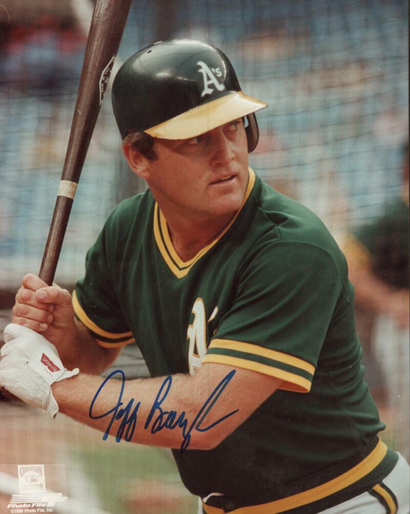 JEFF BURROUGHS  OAKLAND A'S  SIGNED AUTOGRAPHED 8X10 PHOTO W/ COA