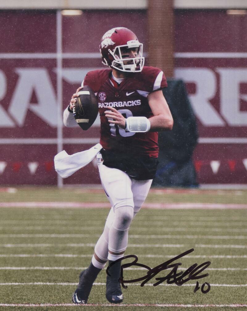 BRANDON ALLEN ARKANSAS  SIGNED AUTOGRAPHED 8X10 PHOTO W/ COA