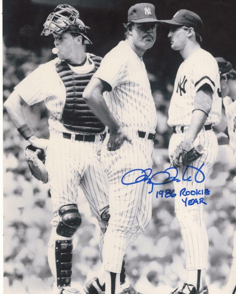 DOUG DRABEK YANKEES 1986 ROOKIE YEAR  SIGNED AUTOGRAPHED 8X10 PHOTO W/ COA