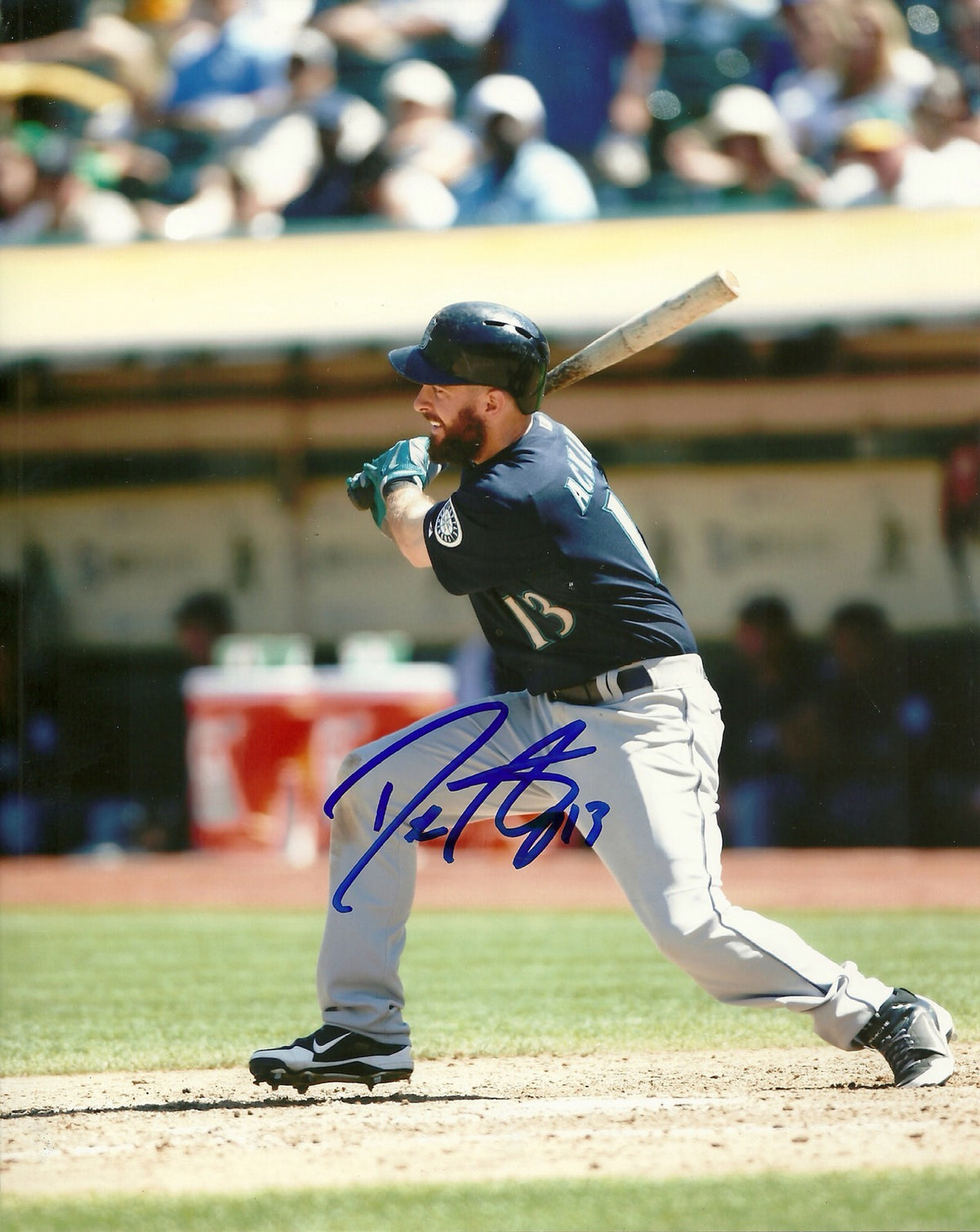 DUSTIN ACKLEY SEATTLE MARINERS SIGNED AUTOGRAPHED 8x10 PHOTO W/COA #13