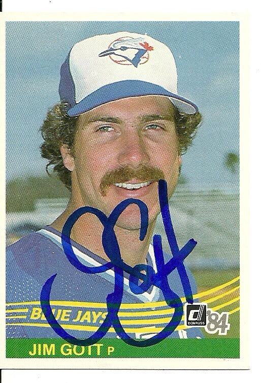 JAMES GOTT TORONTO BLUE JAYS SIGNED AUTOGRAPHED 1984 DONRUSS CARD #268 W/COA