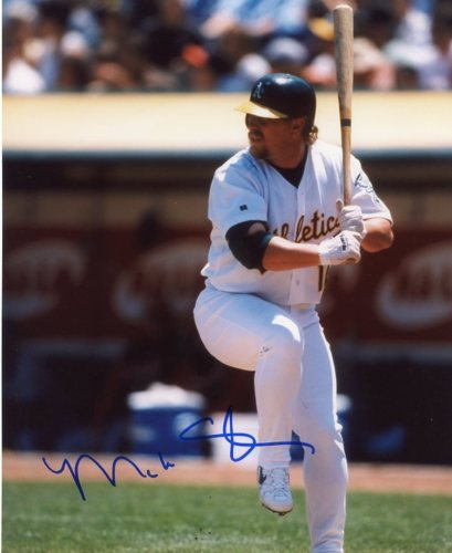 MATT STAIRS OAKLAND A'S SIGNED 8X10 PHOTO W/COA