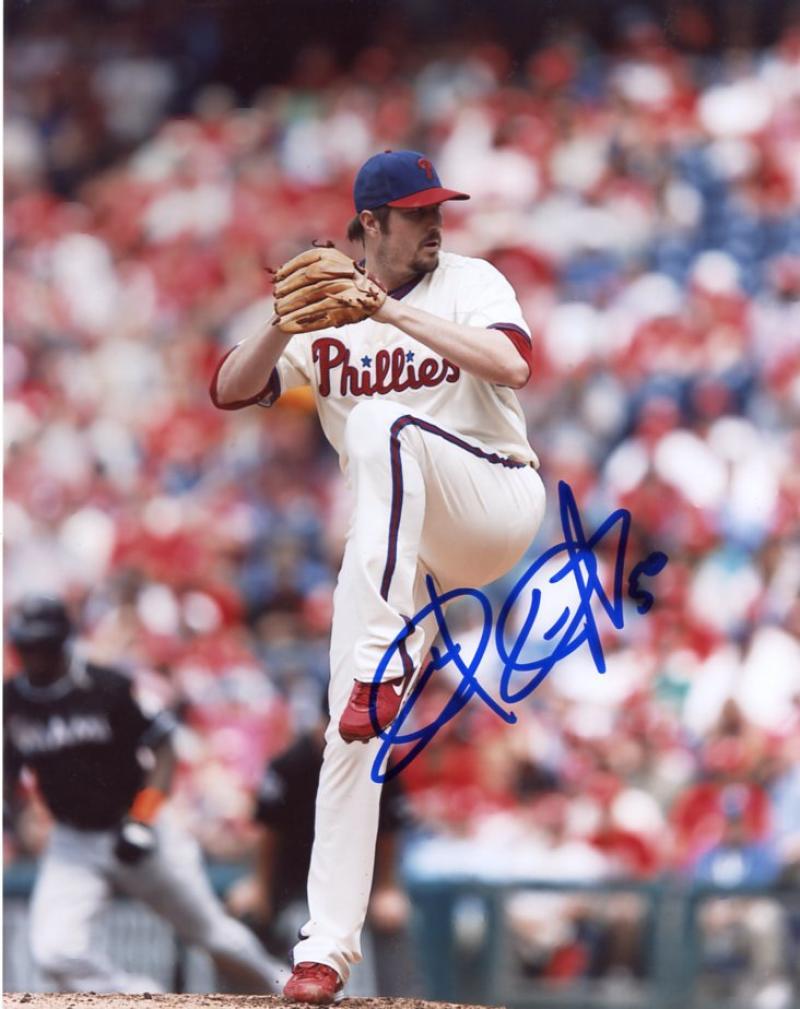 CHAD QUALLS PHILADELPHIA PHILLIES SIGNED AUTOGRAPHED 8X10 PHOTO W/COA