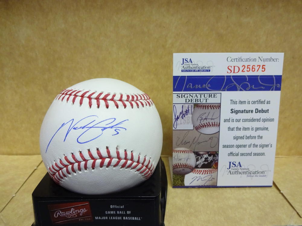 NICK GORDON MINNESOTA TWINS SIGNATURE DEBUT SIGNED M.L BASEBALL JSA SD25675