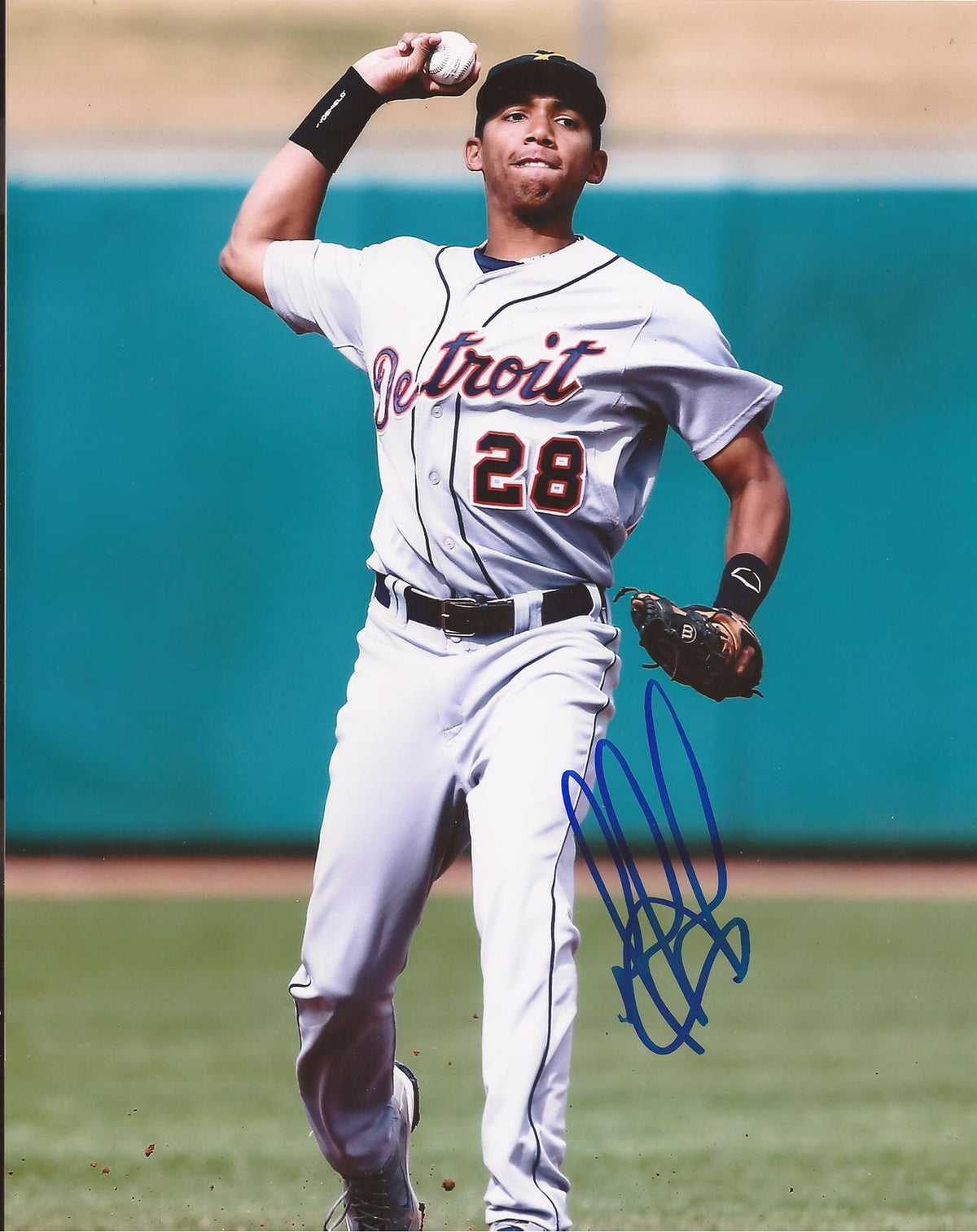 DIXON MACHADO DETROIT TIGERS SIGNED AUTOGRAPHED 8X10 PHOTO COA