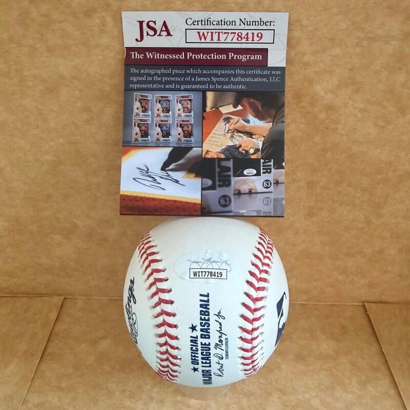 JOHNNY BENCH 10X GOLD GLOVE SIGNED AUTOGRAPHED M.L. BASEBALL JSA AUTH