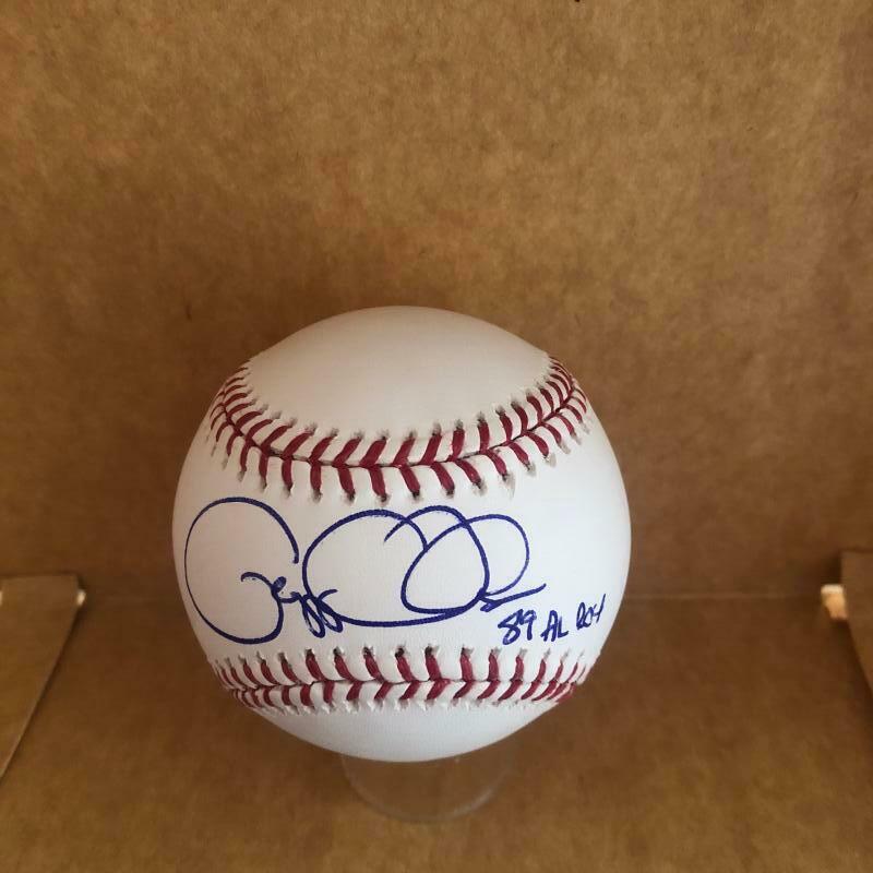 GREGG OLSON 89 AL ROY ORIOLES SIGNED AUTOGRAPHED M.L. BASEBALL BAS  S68876