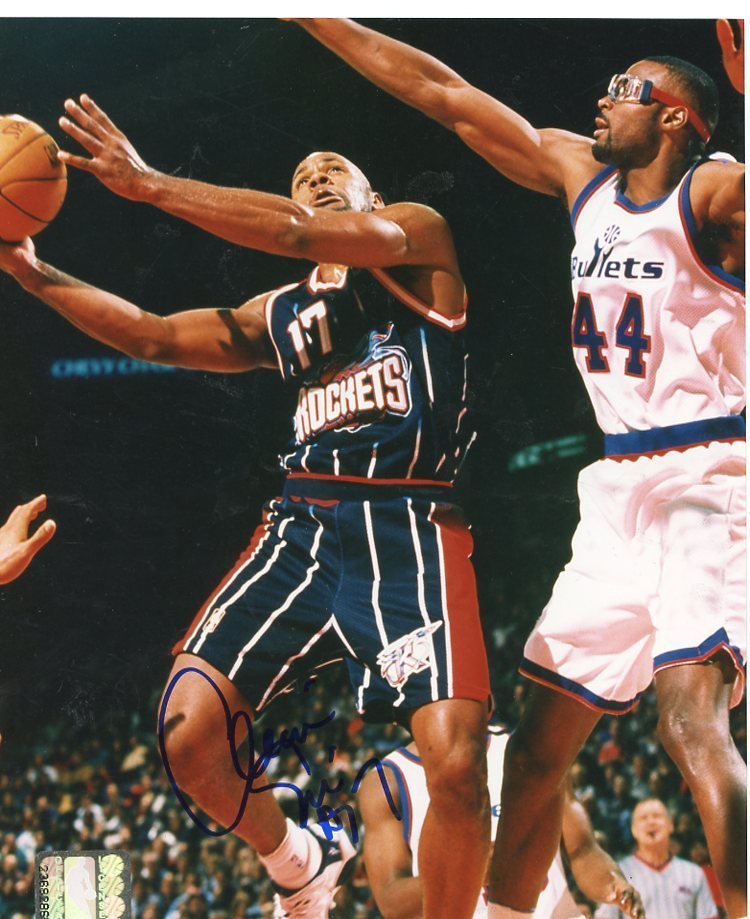 MARIO ELIE HOUSTON ROCKETS SIGNED AUTOGRAPHED 8X10 PHOTO W/COA