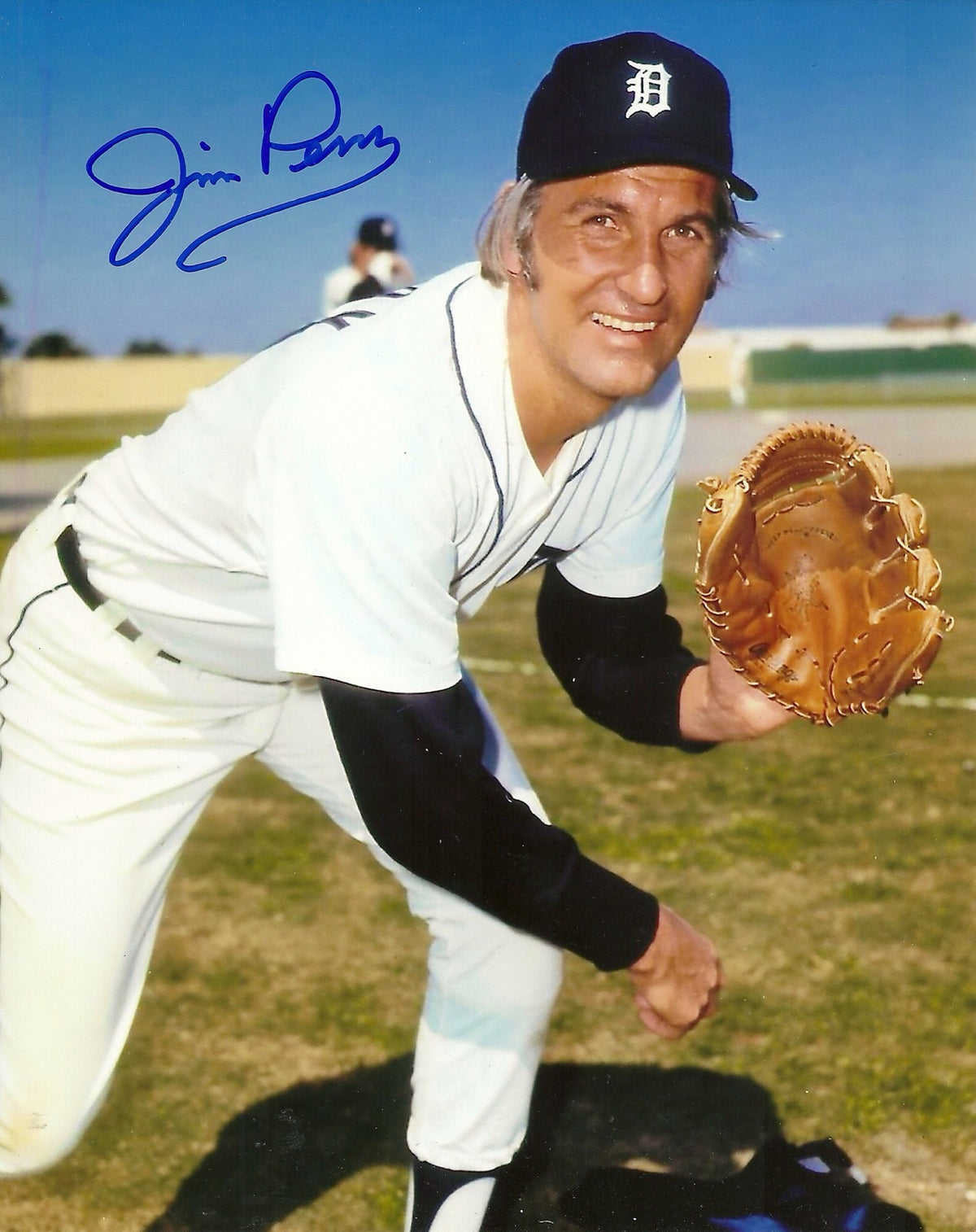 JIM PERRY DETROIT TIGERS SIGNED AUTOGRAPHED 8x10 PHOTO W/COA