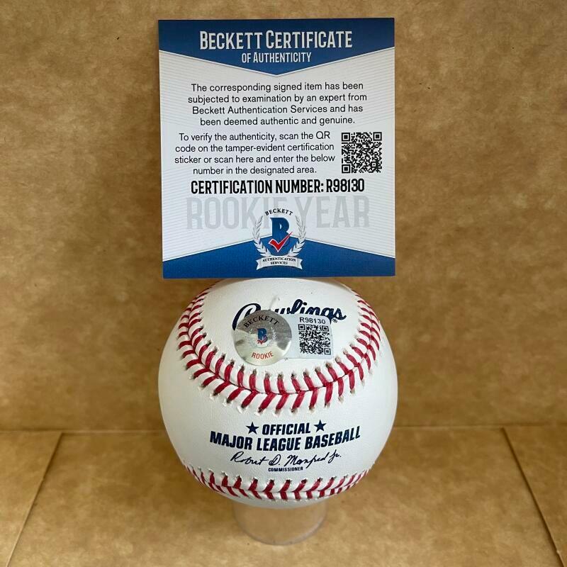 IVAN JOHNSON CINCINNATI REDS ROOKIE YEAR SIGNED AUTO M.L. BASEBALL BAS R98130