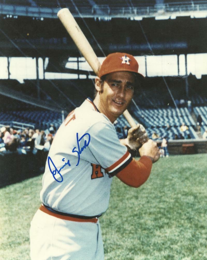 JIMMY STEWART HOUSTON ASTROS SIGNED AUTOGRAPHED 8X10 PHOTO W/ COA