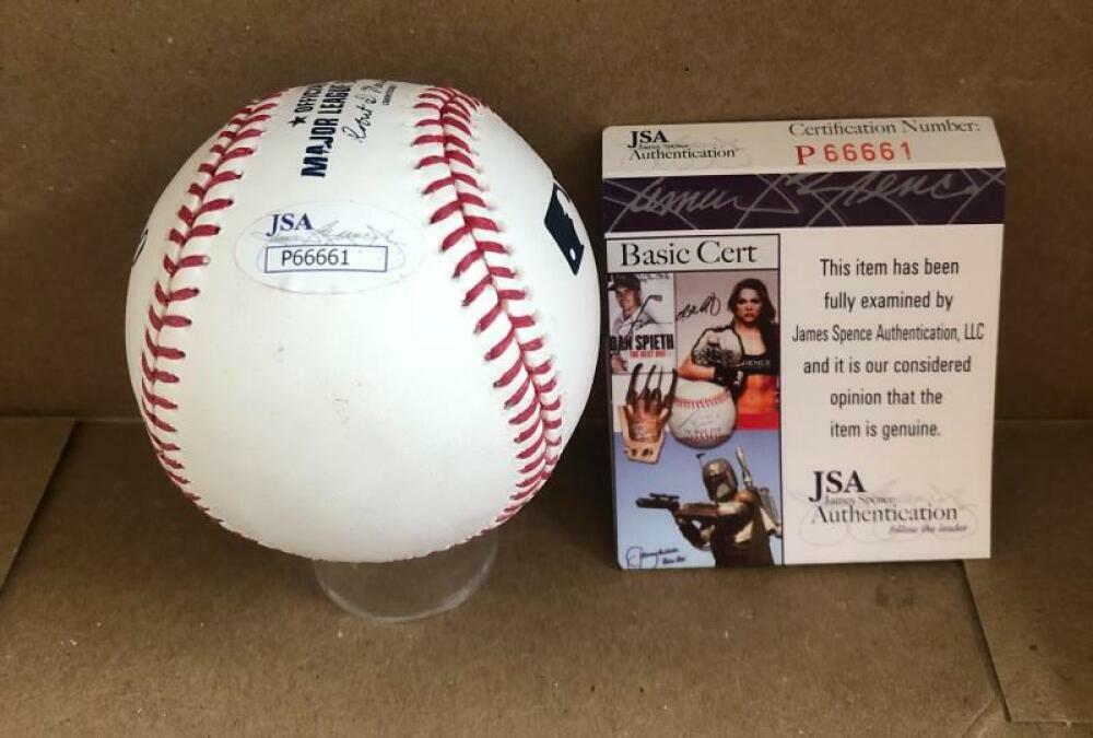 TREVOR STORY COLORADO ROCKIES SIGNED AUTO M.L. BASEBALL JSA P66661