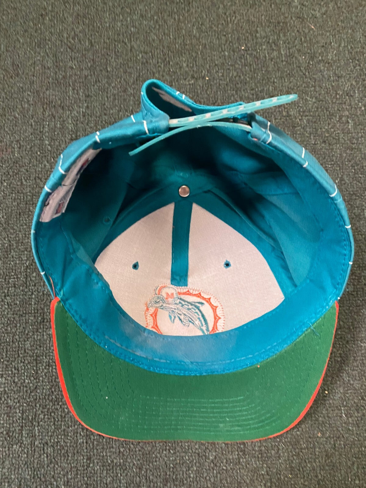 TRACE ARMSTRONG MIAMI DOLPHINS SIGNED AUTOGRAPHED STARTER VINTAGE HAT W/COA