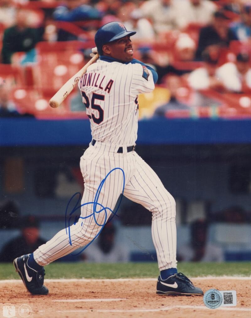 BOBBY BONILLA NY METS SIGNED AUTOGRAPHED 8X10 PHOTO BECKETT BT58466