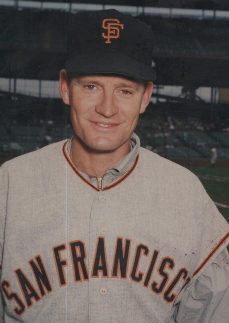 BILLY O'DELL GIANTS  ORIGINAL BRACE UNSIGNED 5X7 PHOTO