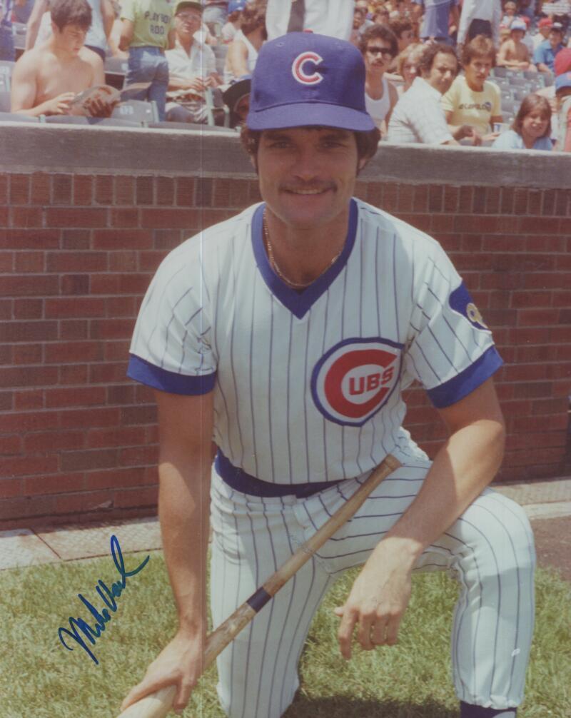 MIKE VAIL CUBS  SIGNED AUTOGRAPHED 8X10 PHOTO  W/ COA 