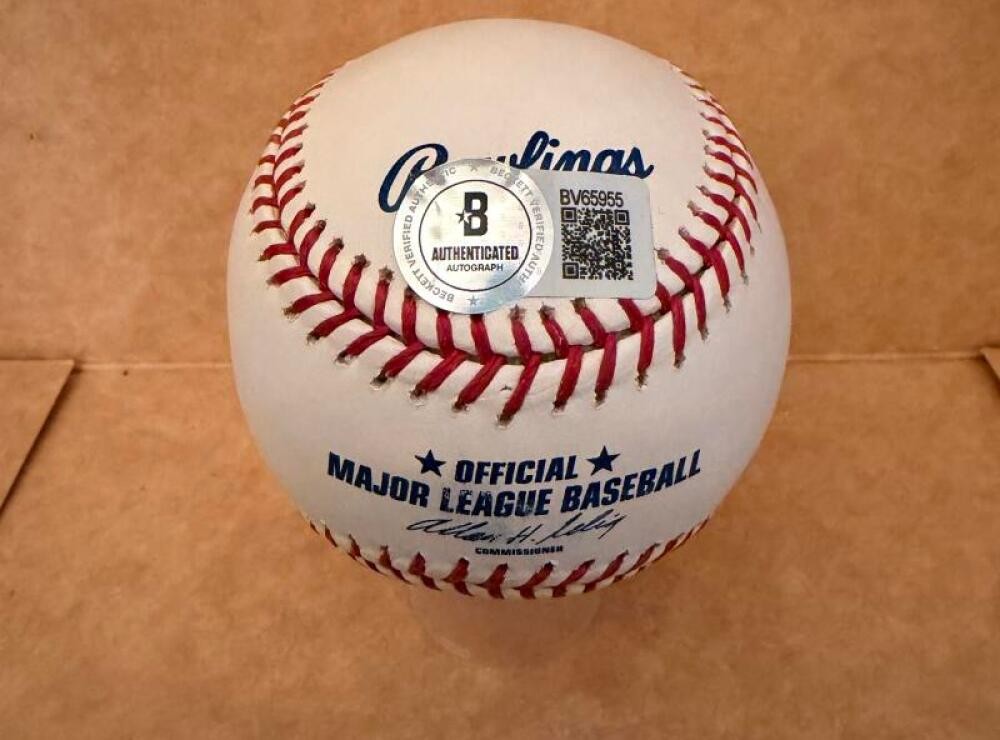 RYAN ZIMMERMAN NATIONALS SIGNED AUTO M.L. BASEBALL BECKETT AUTH