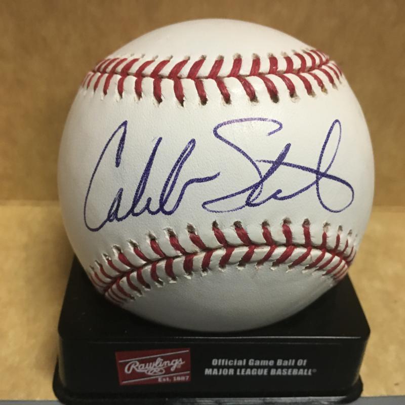 CALEB STEWART NEW YORK METS M.L. SIGNED BASEBALL W/COA