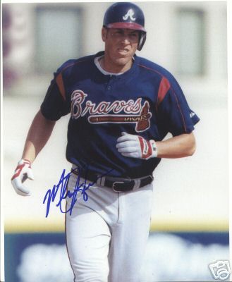 MARK HESSMAN ATLANTA BRAVES SIGNED 8X10 PHOTO W/COA