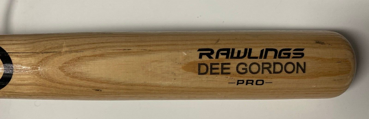 DEE GORDON DODGERS/MARLINS/REDS RAWLINGS PRO ENGRAVED NAME BAT