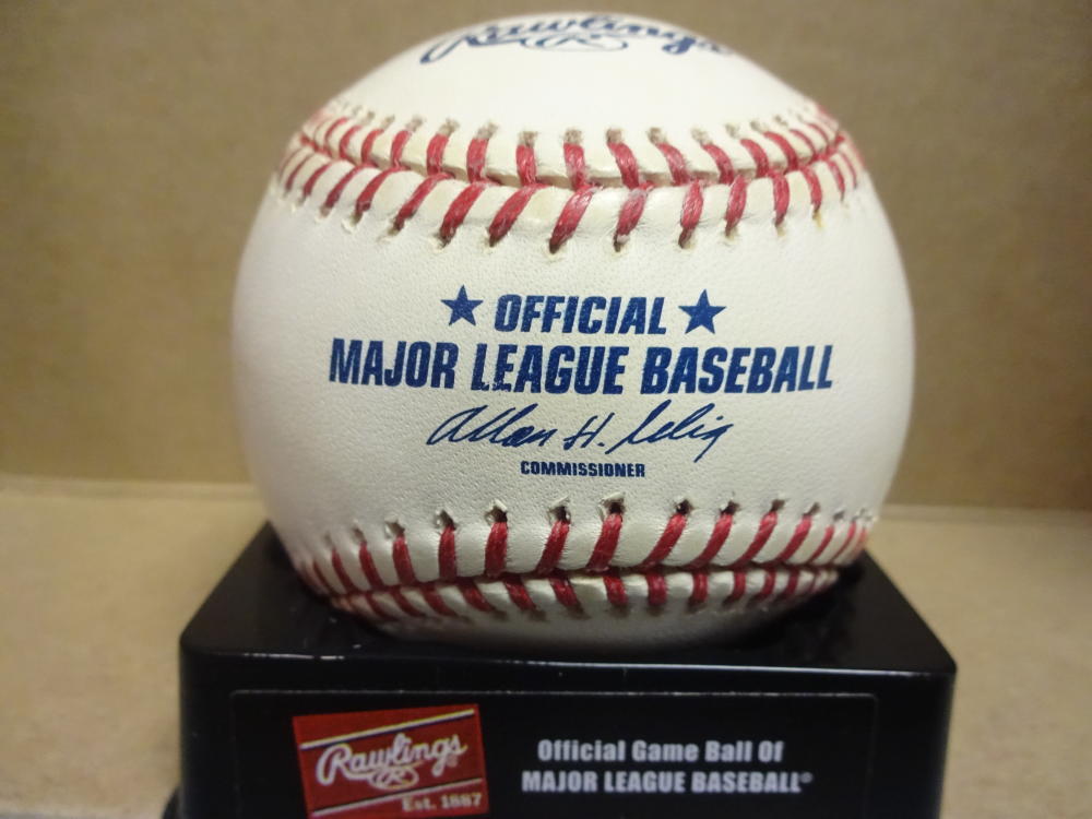 MORGAN ENSBERG YANKEES/ASTROS SIGNED M.L. BASEBALL W/COA