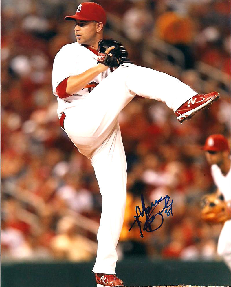MARK RZEPCZYNSKI ST LOUIS CARDINALS SIGNED AUTOGRAPHED 8X10 PHOTO W/COA