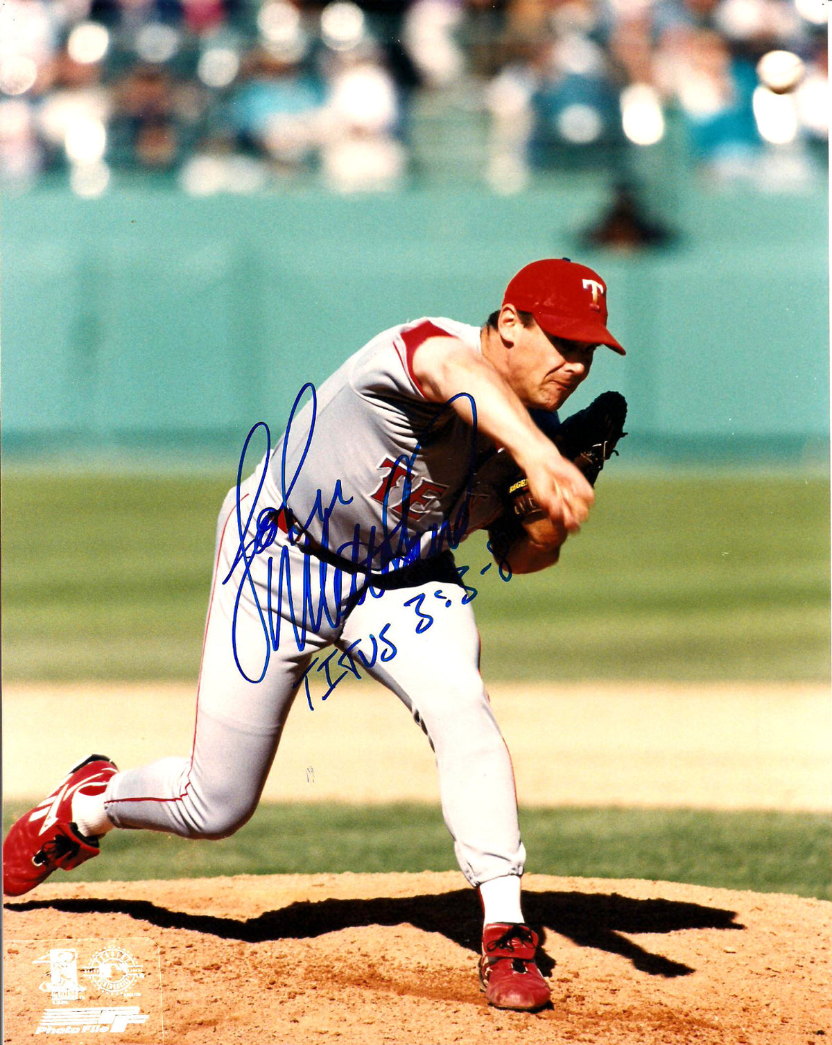 JOHN WETTELAND TEXAS RANGERS SIGNED AUTOGRAPHED 8X10 PHOTO W/COA
