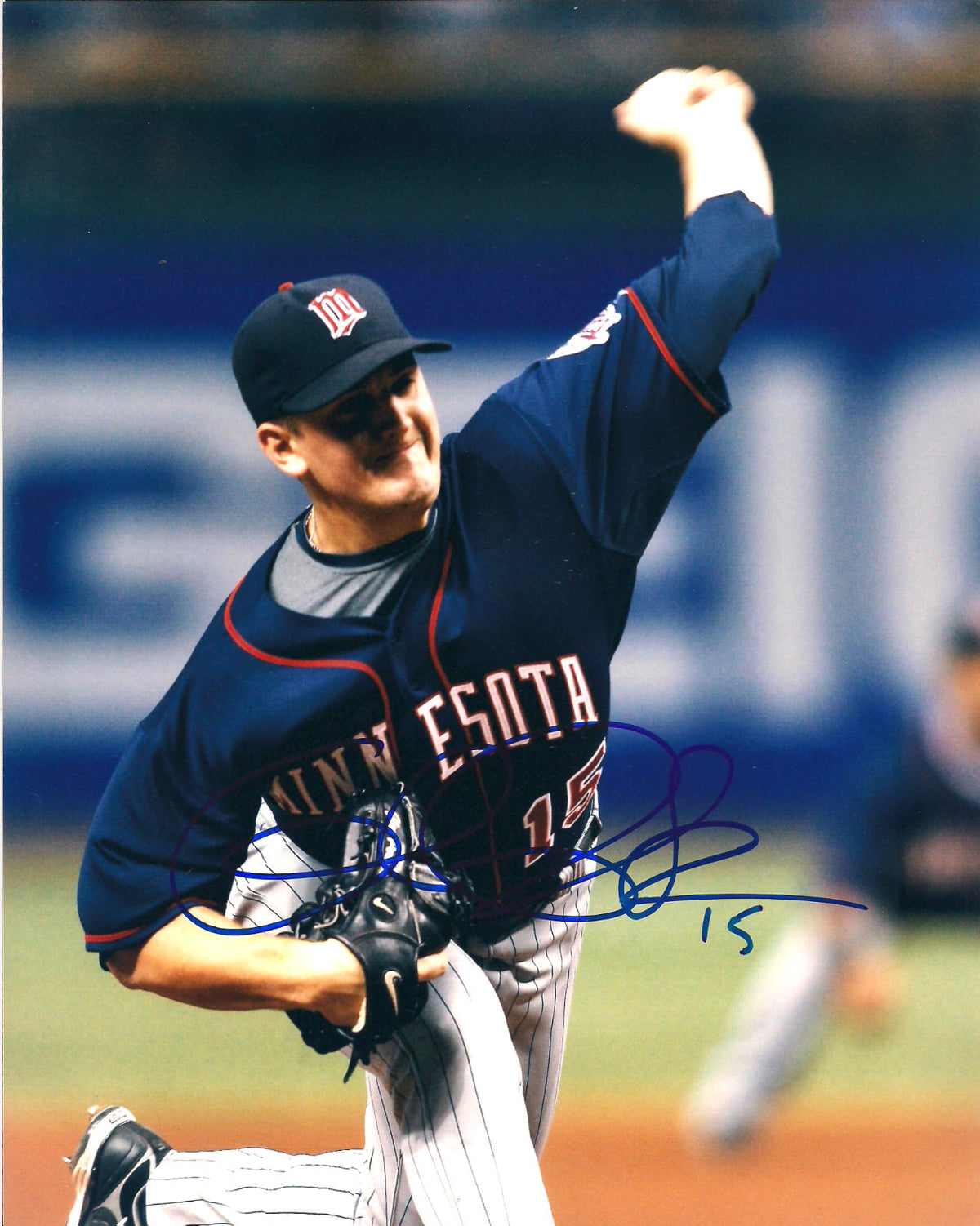 CHUCK JAMES MINNESOTA TWINS SIGNED AUTOGRAPHED 8X10 PHOTO W/COA
