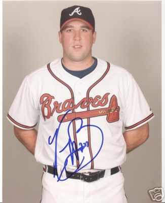 KEVIN BARRY ATLANTA BRAVES SIGNED 8X10 PHOTO W/COA